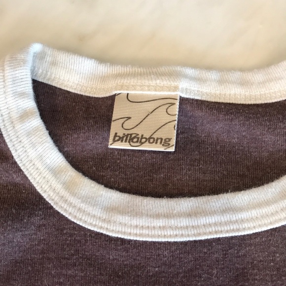 BILLABONG BROWN BABY TEE SIZE M - Picture 3 of 3